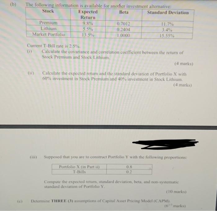 Please show working and formula step by step. Much appreciate if you