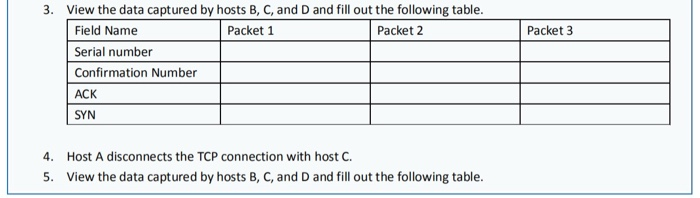 Server Fiee dea de aten Exercise 1 Check the establishment and release