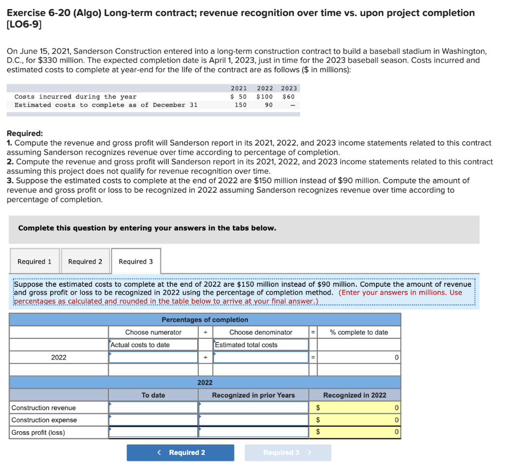 construction contract to build a baseball stadium in Washington, D.C., for $330