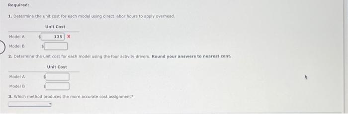 the following overhead activies, costs, and activity drivers for the corming year!