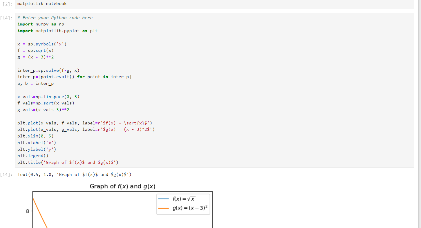  Use Python (specifically sympy) to solve each problem: 1. Given f(x)=x