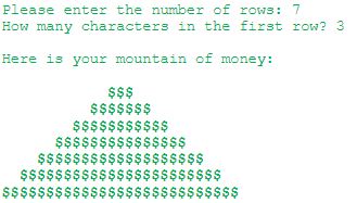  In C++ please and explain steps. Use nested for-loops in this
