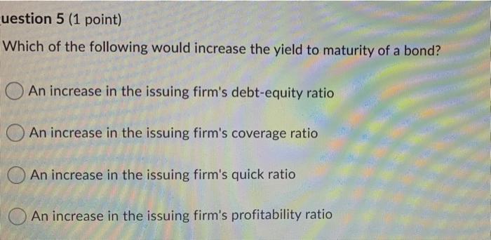 pls help will upvote asap! uestion 5 (1 point) Which of the