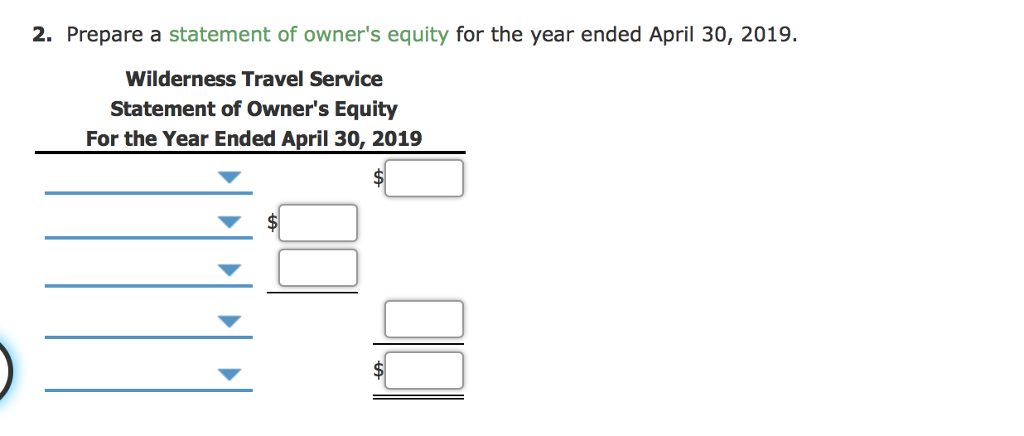 Service at April 30, 2019, the end of the year, and its