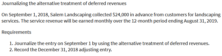 if you r sure attempt otherwise skip Journalizing the alternative treatment of