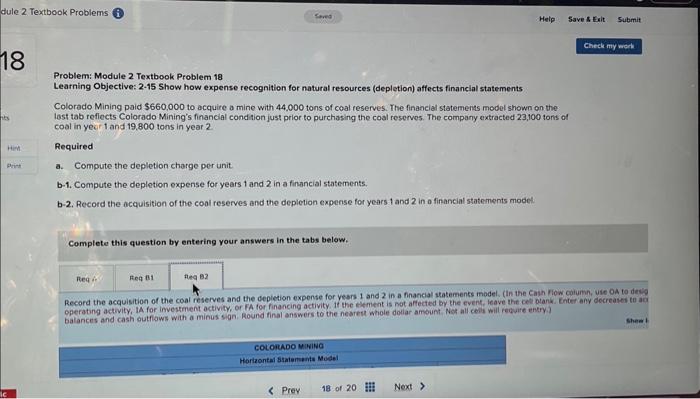$660,000 to acquire a mine with 44,000 tons of coal reserves. The