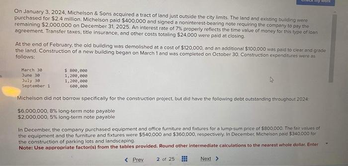 I only need the correct answer for BUILDING and the INTEREST EXPENSE,