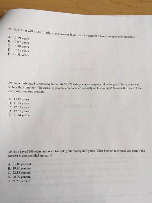  Please answer all questions. 28. How long will it take to