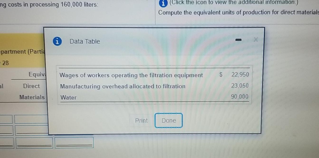 bottled water (Click the icon to view the additional information ) During