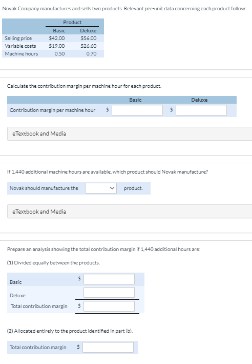 and machine hours per unit for two products are as follows:product A