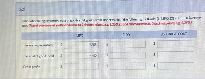 profitrate under each of the following methods. (1) LIFO. (2) FIFO. (3)