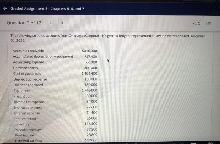  + Graded Assignment 3 - Chapters 5, 6, and 7 Question