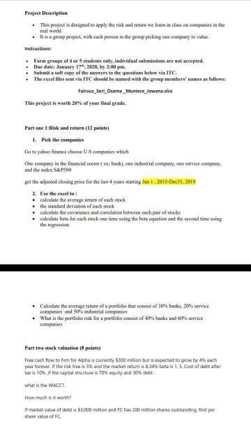 Subject name : finance2 Project Description . This projects designed to apply
