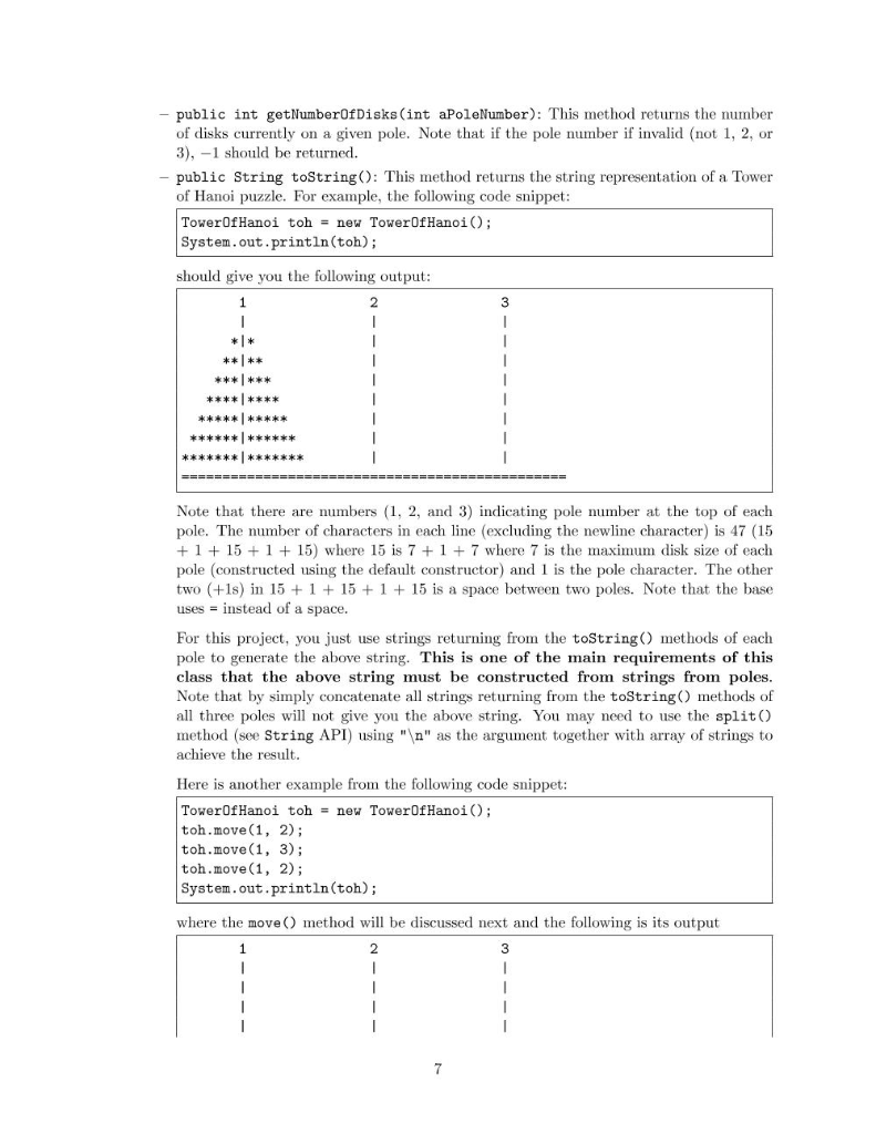 are going to look at a Tower of Hanoi puzzle as a