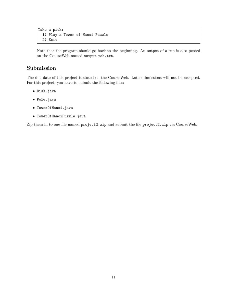 There are a number of disks with different sizes. Poles: There are