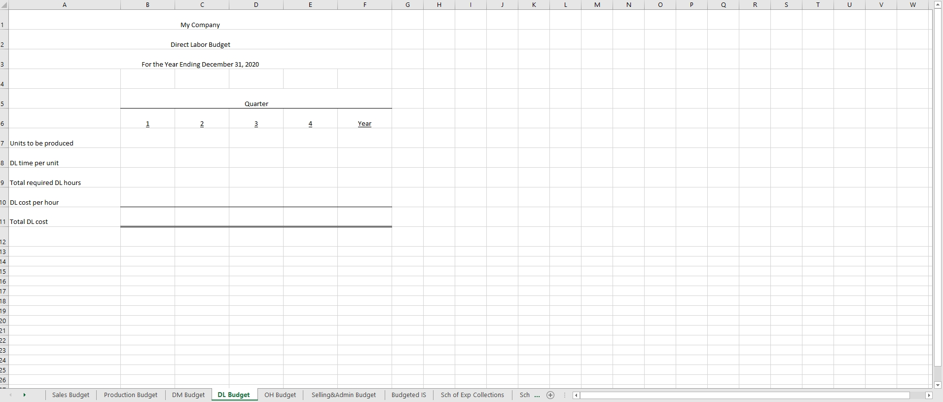 Materials Budget Company maintains an ending inventory of raw materials equal to