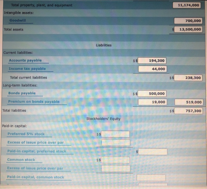 Stock c. Issued $500,000 of 10-year, 5% bonds at 104, with interest