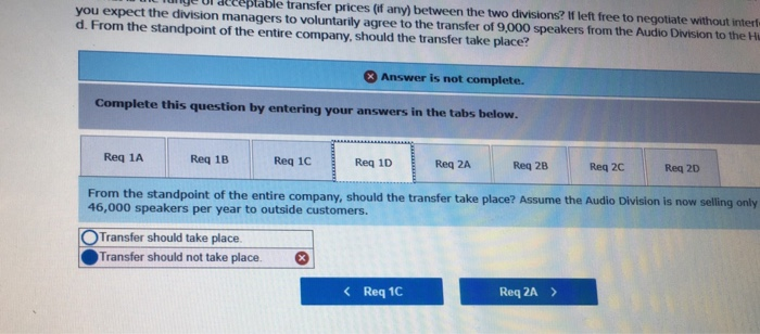 has received a quote of $36 per speaker from another manufacturer. Sako