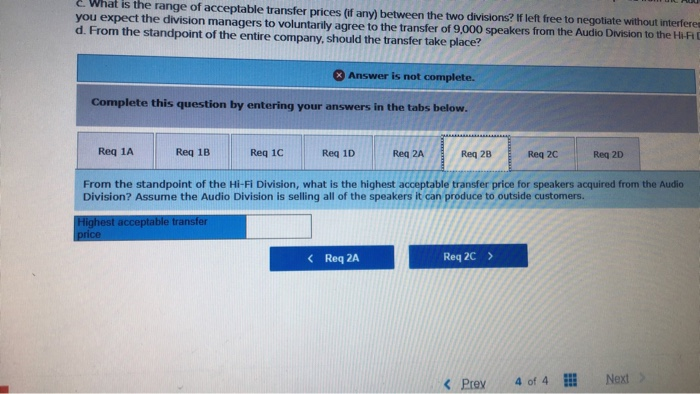 Division will need 9,000 speakers per 1. Assume the Audio Division is