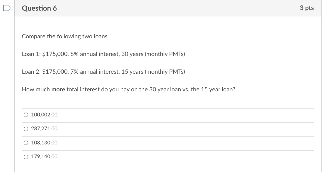 if you borrow $175,000 for 30 years (monthly payments) at 8% annual