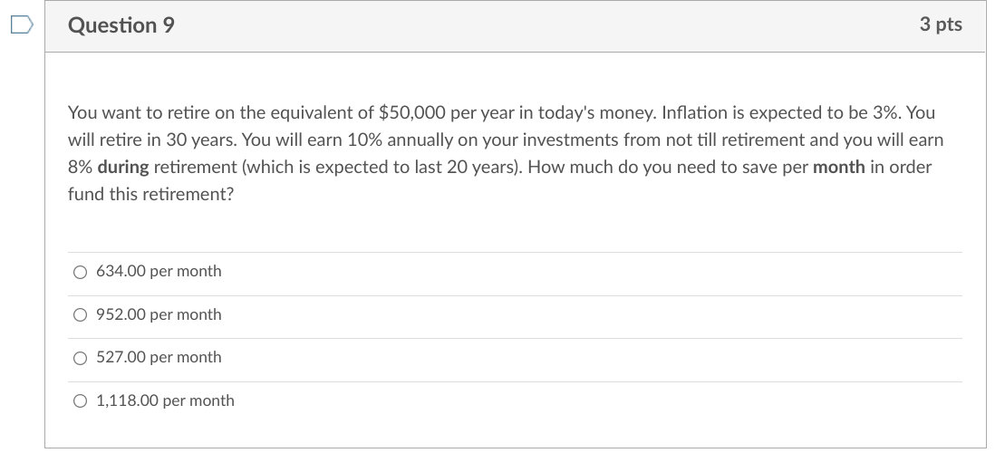 interest? O 287,271.00 O 319,001.00 O 212,877.00 O 462,271.00 Question 6 3