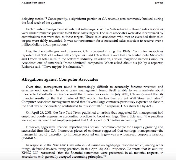 might incorporate the lessons learned in your future careers. 110-045 A Letter