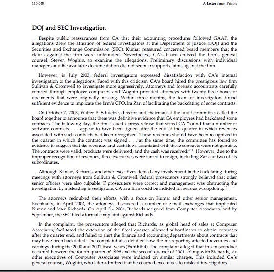 from Prison Computer Associates and Stephen Richards Computer Associates International, Inc. (CA)