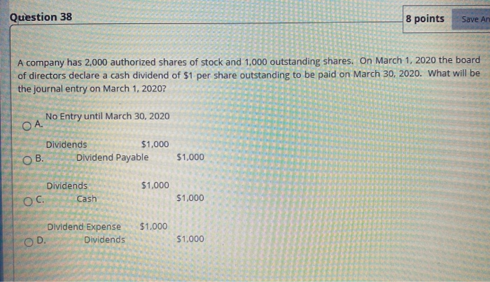 at $20 per share. On May 1, 2020 (two months later). Jaguar