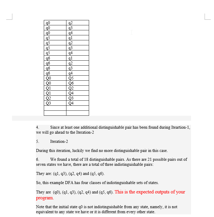 task of determining whether or not two regular languages are indeed the