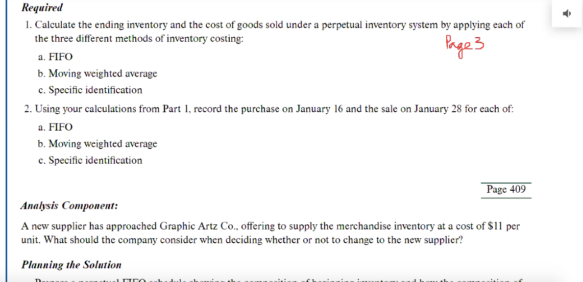 system and had the following beginning inventory and purchases du January 2020: