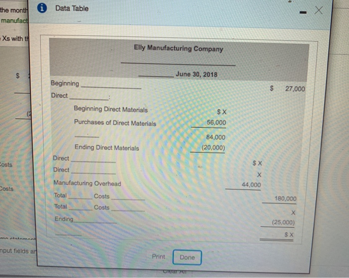 with the missing words, and replace the Xs with the correct amounts.