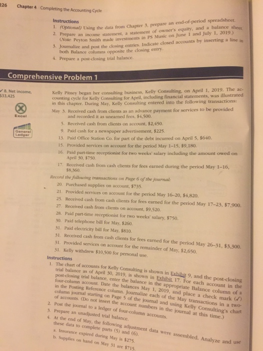  226 Chapter 4 Completing the Accounting Cycle optional) Using the data