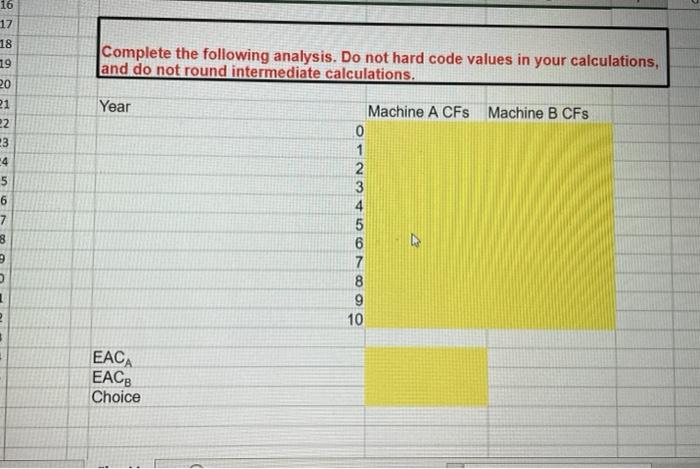 Complete the following analysis. Do not hard code values in your