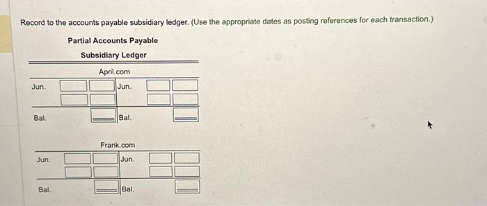 of 4/10, n/30 assume the perpetual incentory system General Journal \begin{tabular}{c} Partial