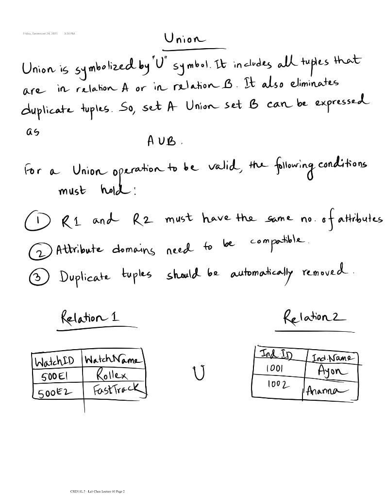 product every row Cross-product is used to join two relations. For of