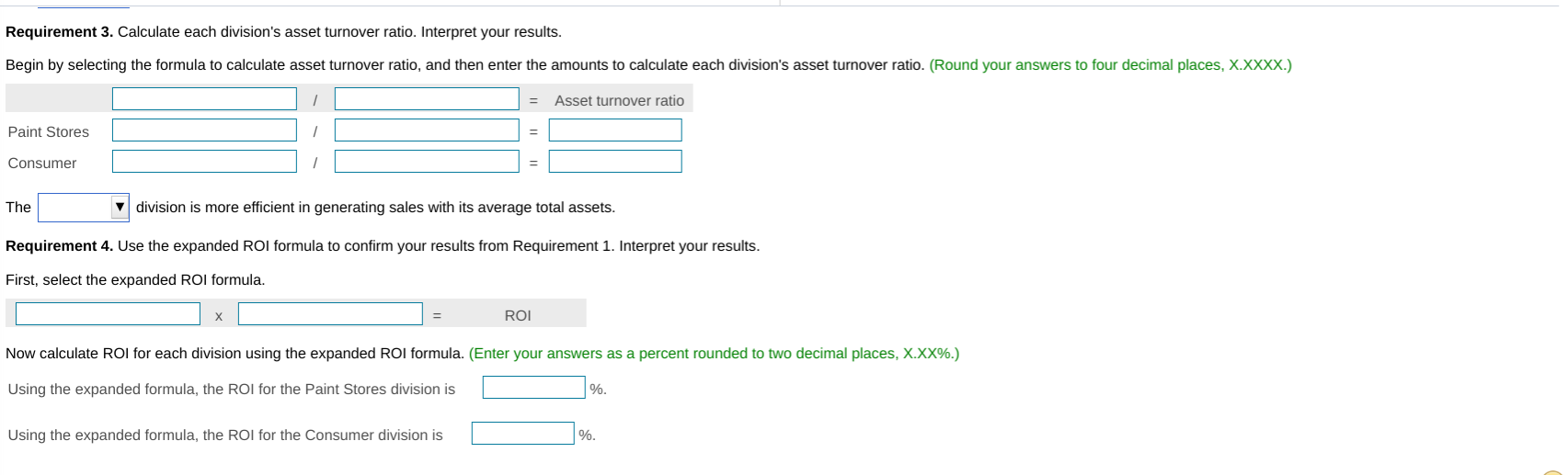 manufacturer and retailer. The company is segmented into five divisions: Paint Stores