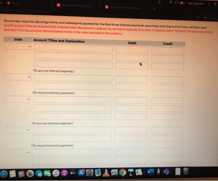 Products Ltd. issued $3 million of 5%, 5-year bonds on January 1,