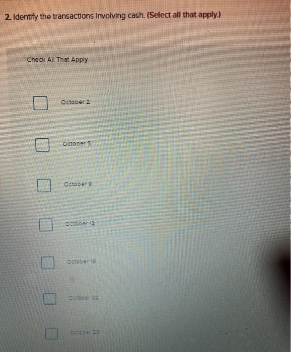 and prepare the statement of cash flows (LO4-7) [The following information applies