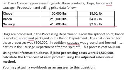 Need help with accounting question. Please answer in detail. Jim Davis Company