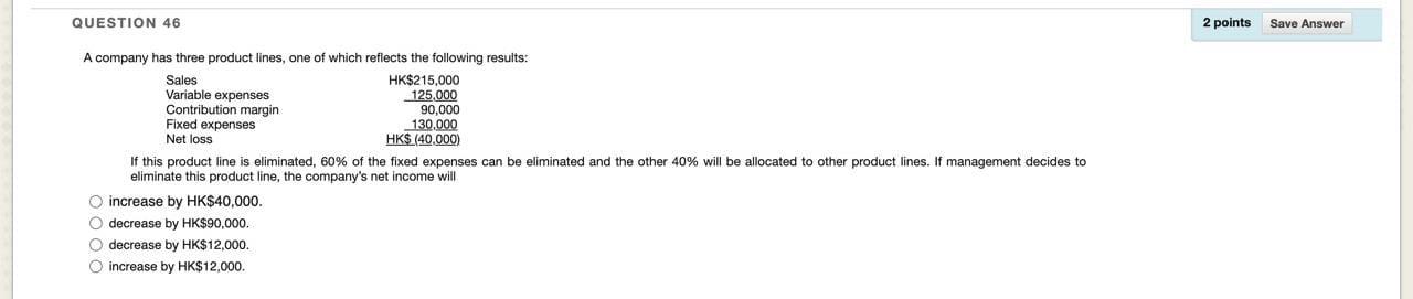 please solve in 10min i will upvote QUESTION 46 A company has