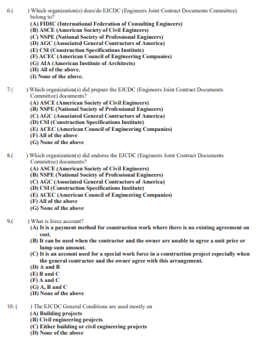  64 74 ) Which organization(s) does do EJCDC (Engineers Joint Contract