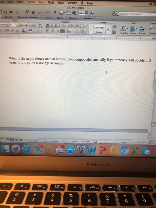  dit View Insert Format Font Tools Table Window Help 330 hw