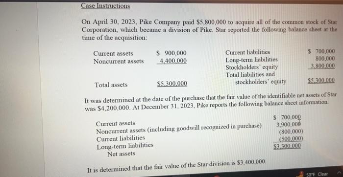 please, solve all sections correctly and completely On April 30, 2023, Pike