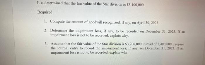 Company paid $5,800,000 to acquire all of the common stock of Star