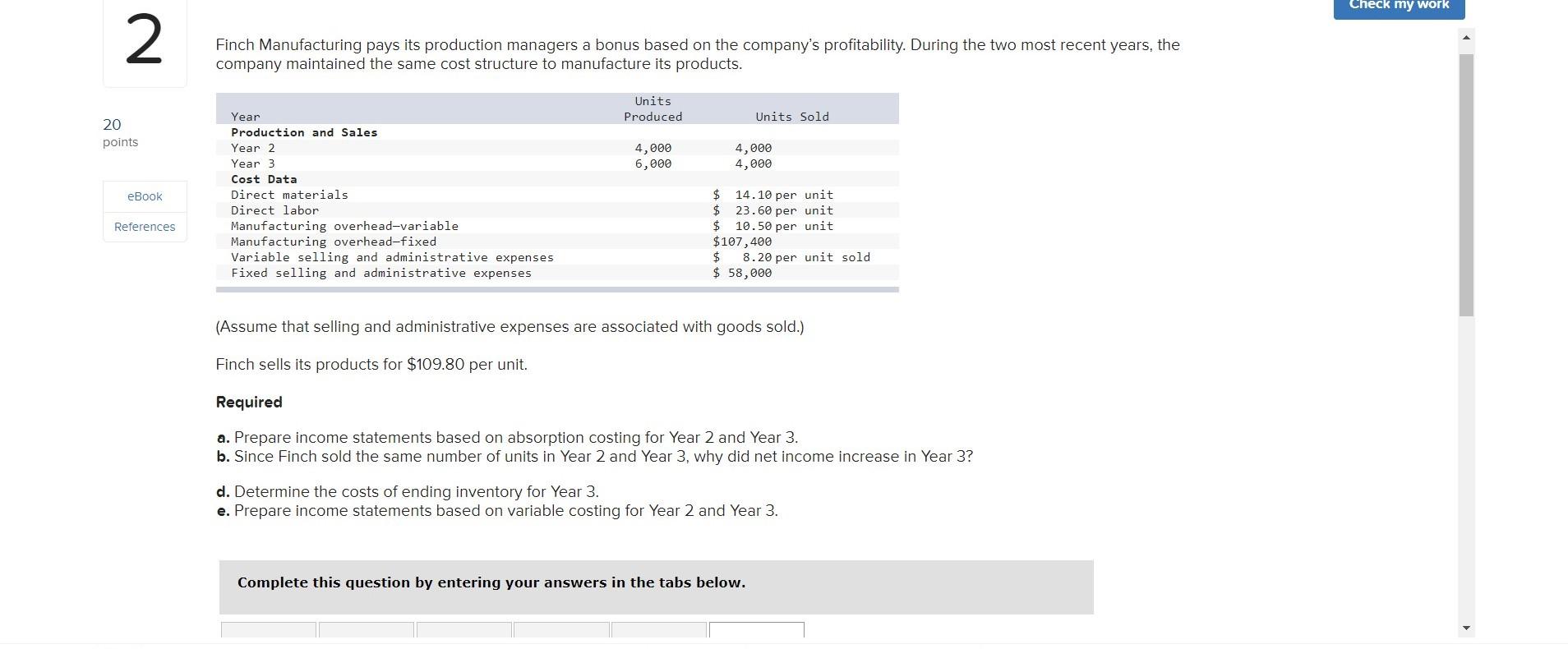  This first slide contains all the required information for each part