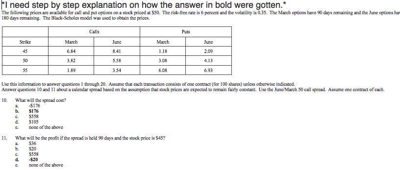 I need step by step explanation on how the answer in