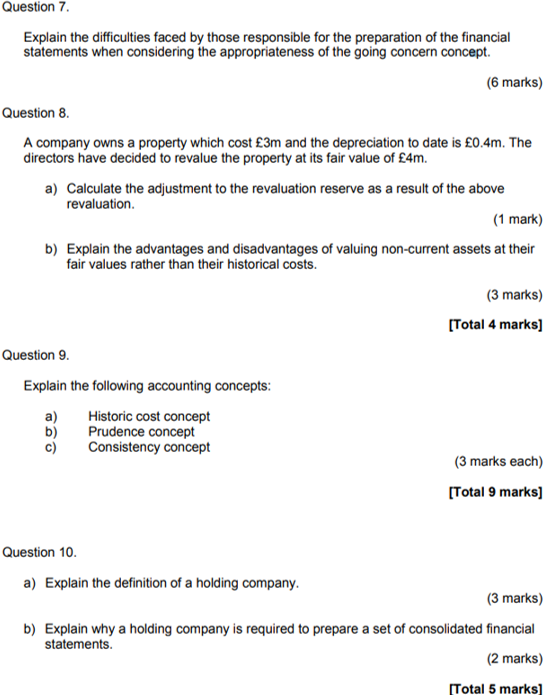  Step by step solution needed for each question (Q6-Q10) and each