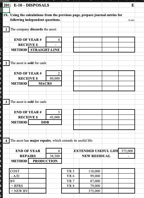 - BANK STATEMENT III. Received the Bank Statement. Discovered that check 2395