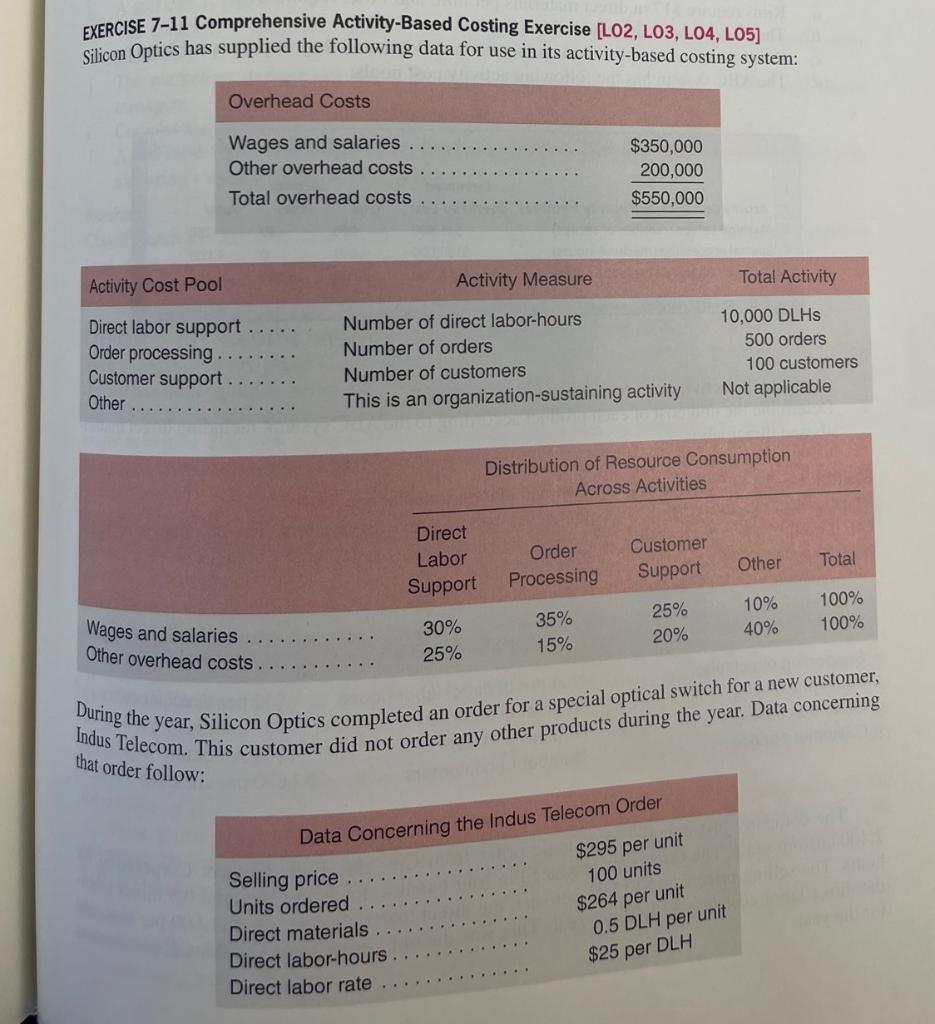 showing the first-stage allocations of overhead 2. Using Exhibit 7-6 as a