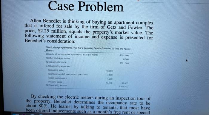 estimate of the property's market value at the end of the projected